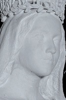 Portrait Vierge Puissante en noir et blanc 200 par 133