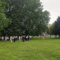 Visite du site de l'Abbaye avec les frères