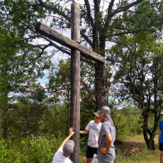 Restauration d'une croix - Verdon 2022