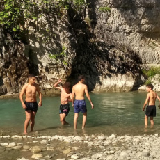 Baignade dans les gorges du Verdon