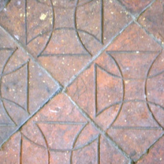 Motifs du carrelage Moyenageux de la Grande chapelle