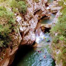 Activité de canyoning