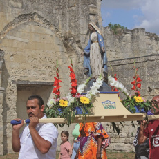 Fête de l'Assomption avec les gens de voyage