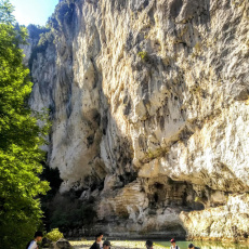 Baignade dans les gorges du Verdon