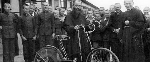 Père Maximilien Kolbe à vélo