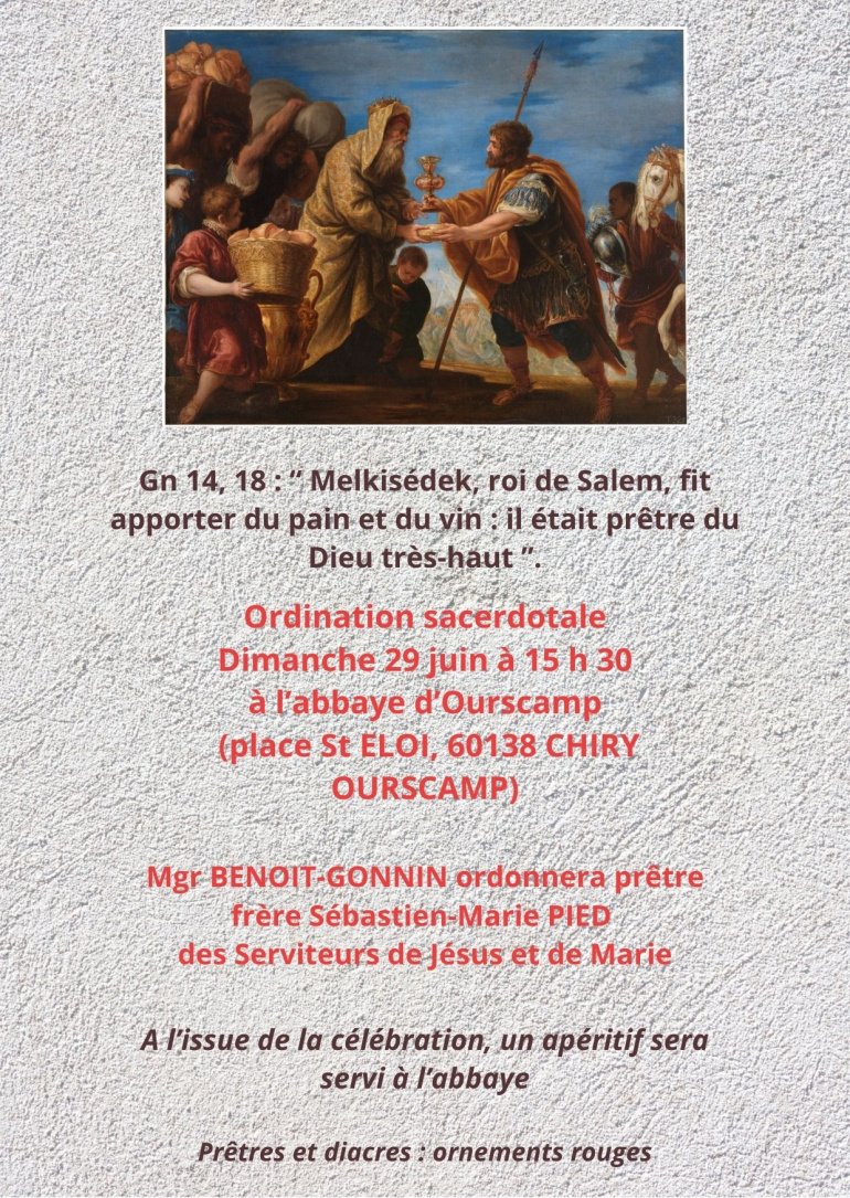 invit ordination sacerdotale